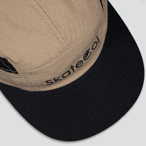 Gorra 5 Paneles - SkateCol Begie/Negro