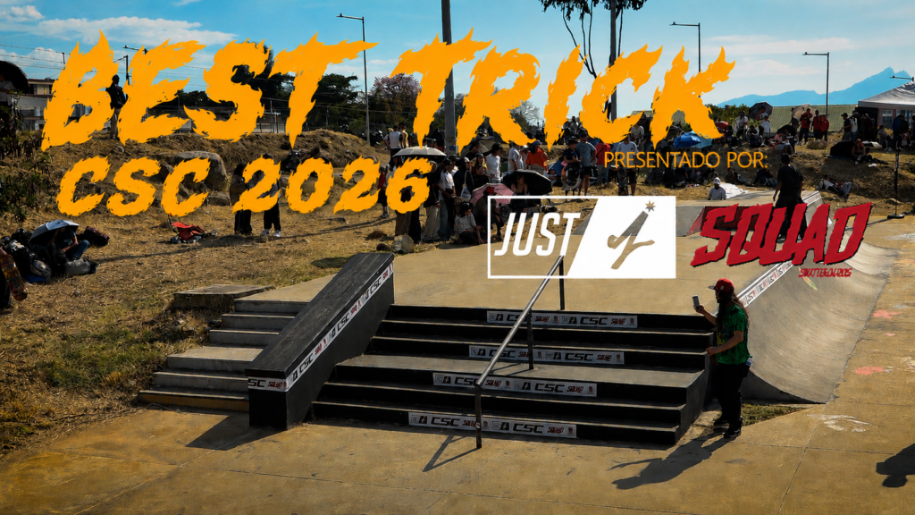 Ganador Best Trick Copa Skate Colombia 2026 Juan Esteban Garces con Flip Fs Tail Blunt bigspin out
